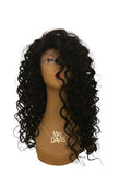 FULL LACE WIG - BLACK BRAZILIAN WATER CURLS